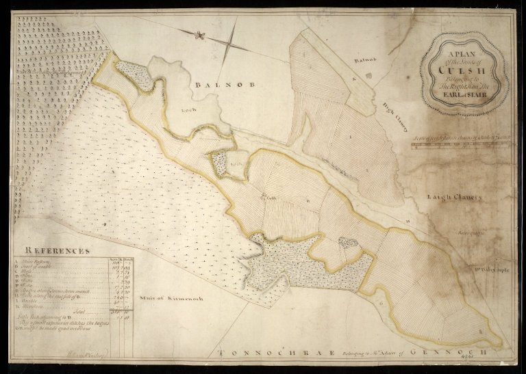 A Plan of the Lands of Culsh Belonging to The Right Hon. The Earl of Stair [1 of 1]